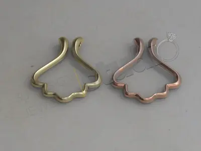 wedding band necklace holderpendant model 3D print model