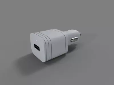 Car charger Low-poly 3D model