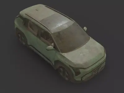 Abandoned Car - Kia EV3 2025 Low-poly 3D model