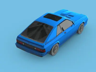 Dodge Charger L-body 1987 Low-poly 3D model