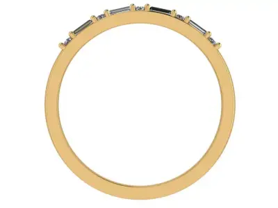 minimalist rings banquette round  3D print model