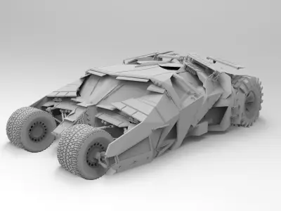 Batmobile 3D print model