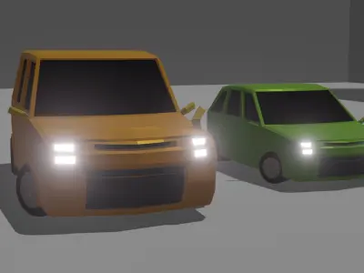 Stylish SUV cars pack Low-poly 3D model