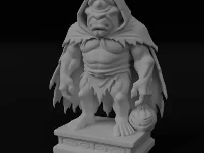 Halloween Cyclope figurine 3D model for 3D printing 3D print model