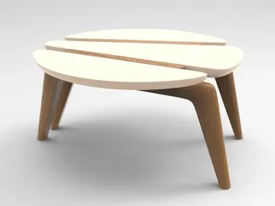 Rontiga Coffee Table Low-poly 3D model