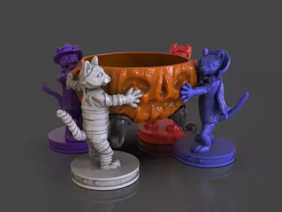 The Great Pumking Dance Candy Dispenser 3D print model