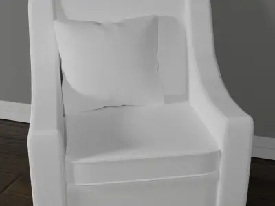 Gray Arm Chair 3D model