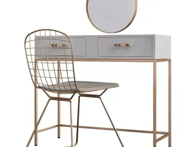 Nordic Style Simplicity Marlbe Table 3d model Low-poly 3D model