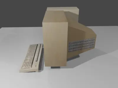 Old Computer - Computador Velho Low-poly 3D model