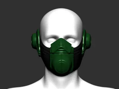 helmet high poly sculpt 3d printable  3D model