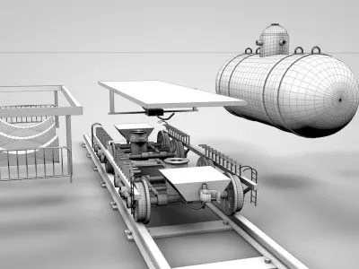 Old Railtank 3D model