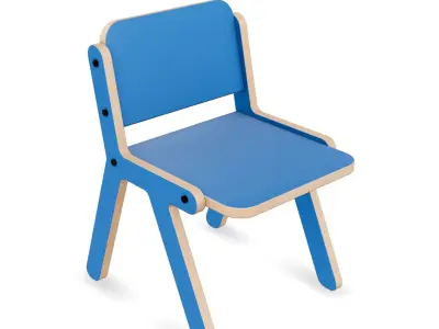 Chair 2 Low-poly 3D model