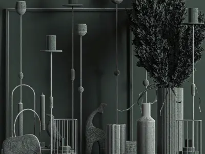 decorative set 06 3D model 3