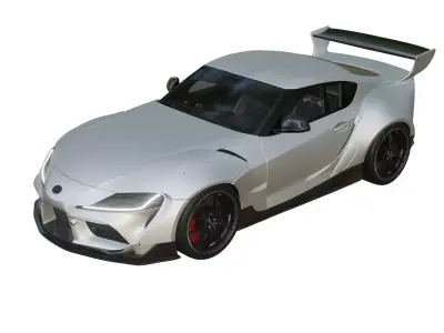 toyota supra pandem Low-poly 3D model