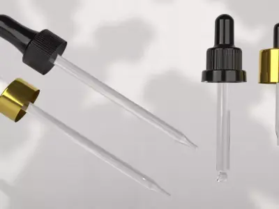 Dropper Bottle Mockup for Beauty and Skincare Products 3D model