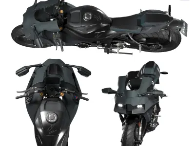 kawazaki ninja zx 10r 3D model