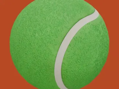 Tenis Ball Low-poly 3D model