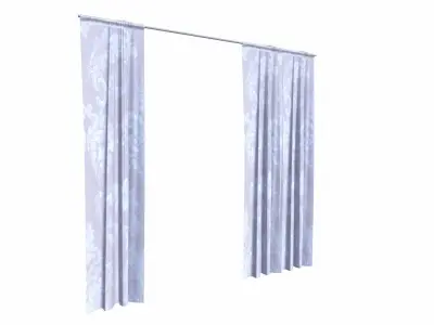 Curtains Low-poly 3D model purchase
