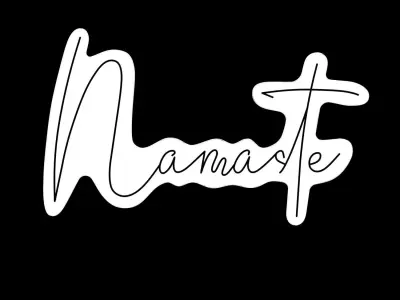 Namaste Neon Sign 3D model