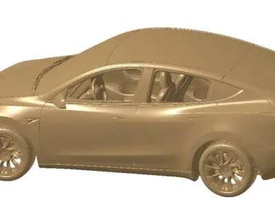 Tesla Model Y AWD 2022 Vehicle 3d scan model 3D model 3D model 3D model