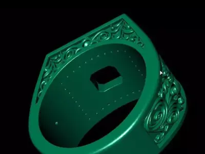 Full diamond ring fast design 3D print model