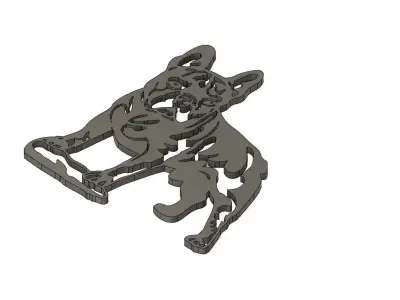 Bulldog Wall Decoration  3D print model