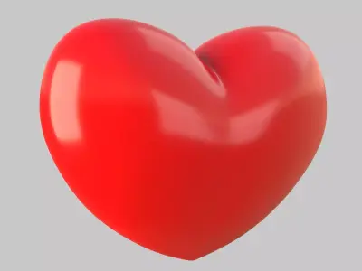 Heart icon v 23 3D model