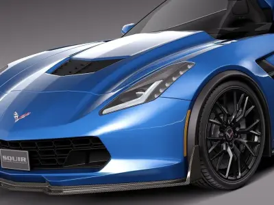 Chevrolet Corvette Z06 convertible 2015 3D model