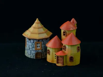 Medieval House 49 3D print model 3D model