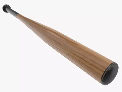 Baseball Bat Low-poly 3D model