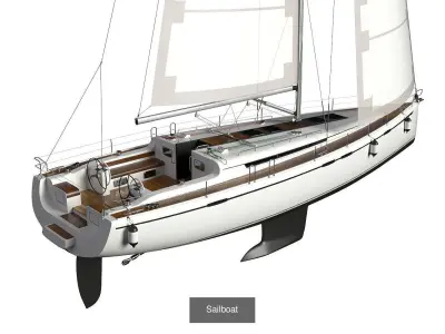 Sailboats collection 3D Model Pack