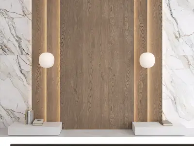 Decorative wall panel set 82 3D model