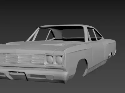 Plymouth Road Runner 1969 3D print model