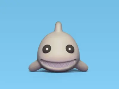 Little Shark 3D print model