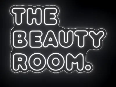 The Beauty Room Neon Sign 3D model