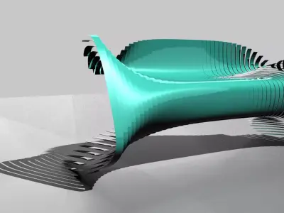 Parametric Furniture Design Grasshopper Rhino Files Download 3D model