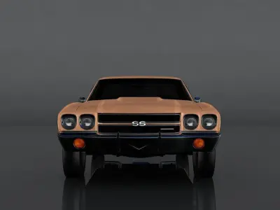 Chevrolet El Camino SS Low-poly 3D model