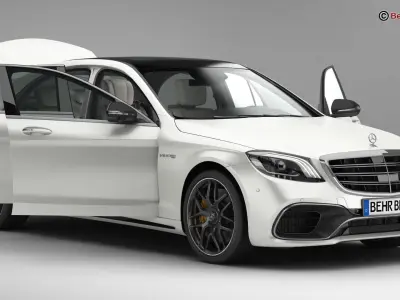 Mercedes S Class AMG S63 2018 3D model