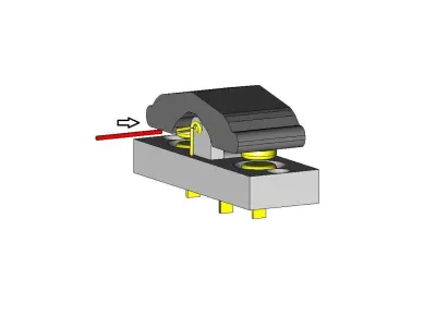  SPDT Momentary Switch 3D print model