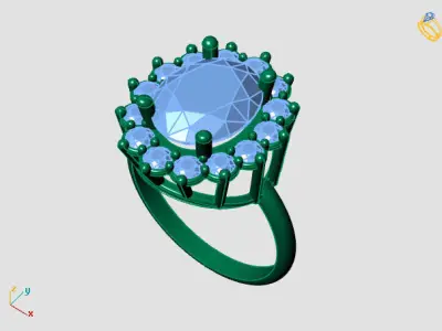 Women Ring 3DM Womens Ring 3d models 3D print model 3D print model buy
