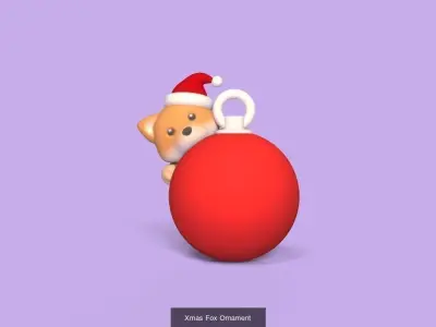 Christmas Tree Ornaments 3 3D Model Collection