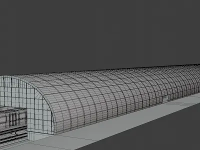 Metro station concept II 3D model