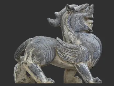 Chinese Stone Sculpture 3d scan 3D model