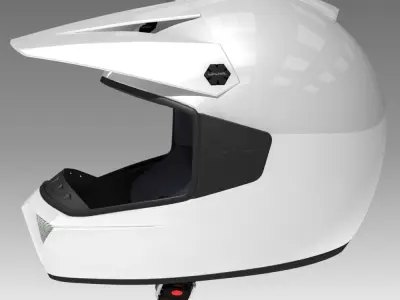 Generic Motocross Helmet 3D model