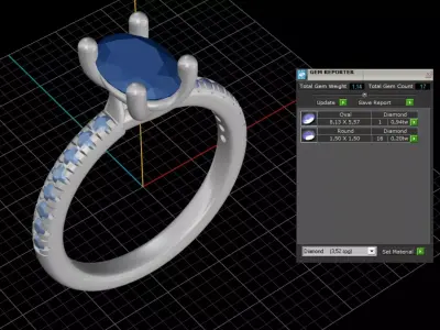 ring woman  3D print model 23