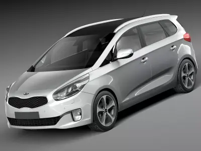 Kia Carens 2014 3D model