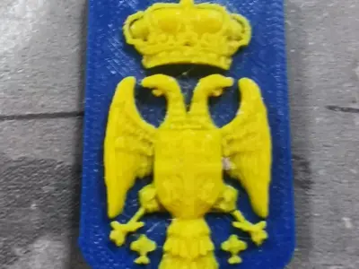 Dog Tag Serbia Serbien Srbija Key chain 3D model