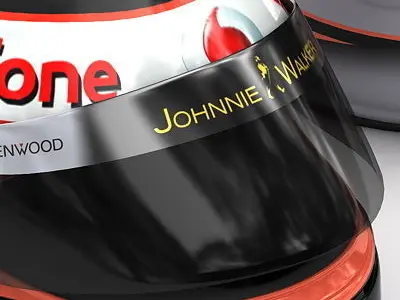 Helmet F1 2009 Heikki Kovalainen 3D model