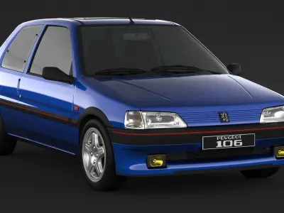 Peugeot 106 XSI 3D model