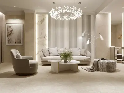 Salon 3d scene 3D model